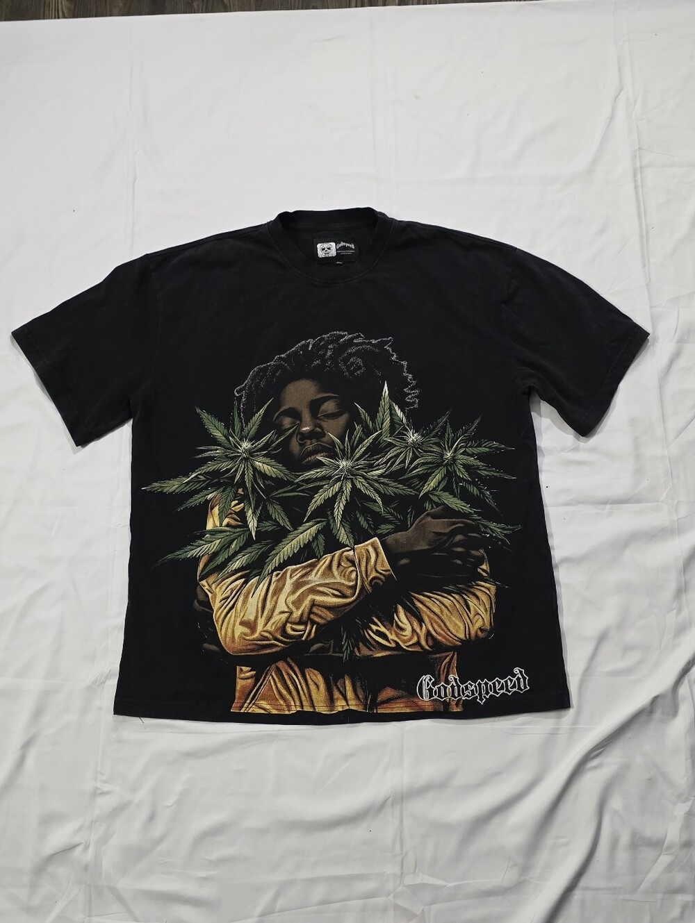 Godspeed Men's Graphic Short Sleeve Black Tee